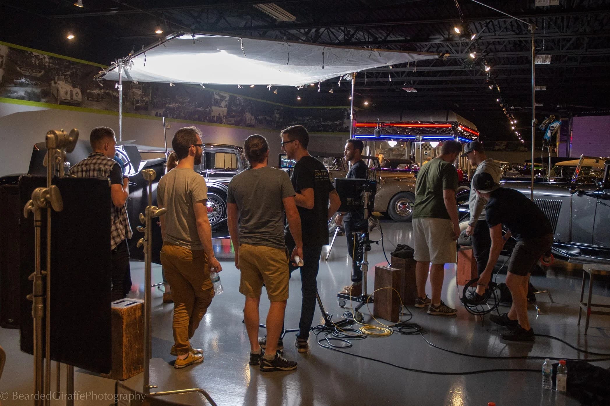 The Maestro Media video production crew filming on set in Chicago and Fort Wayne Indiana
